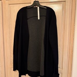lululemon athletica Black Open-Front Knit Cardigan